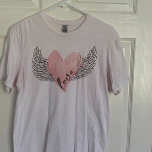 Love Angel Heart w/ Rhinestones S/S T-Shirt